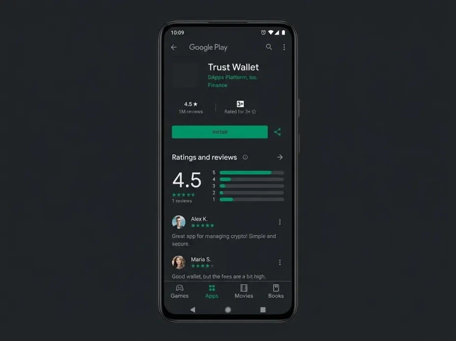 Положительные отзывы о Trust Wallet