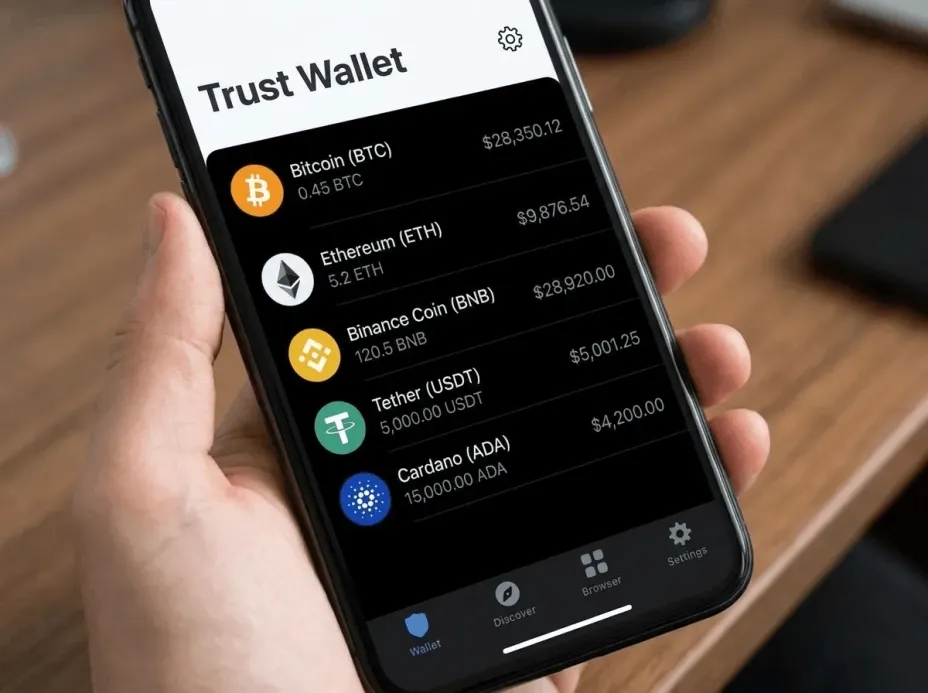 Как выводить деньги с кошелька Trust Wallet.