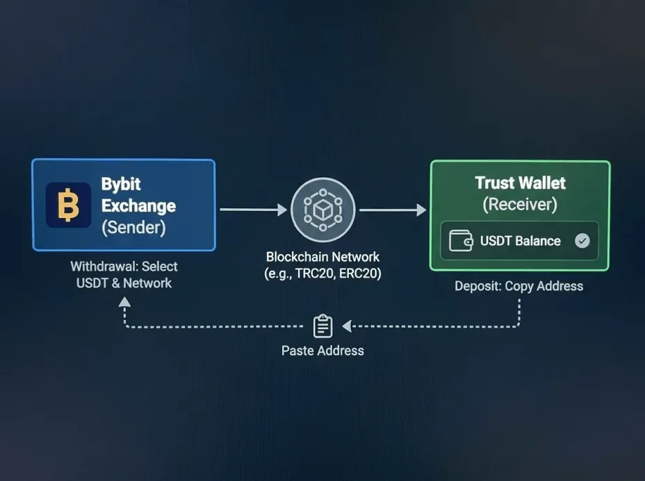 Почему важно правильно переводить с Bybit на Trust Wallet.