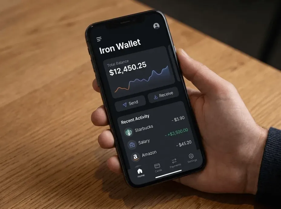 Плюсы мобильного приложения Iron Wallet.