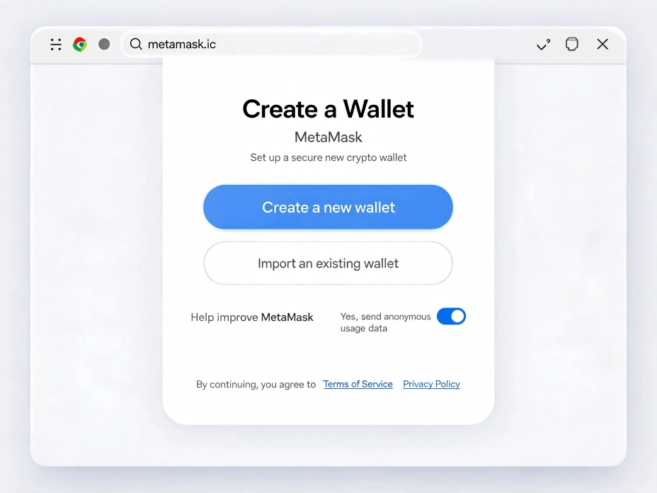 Почему в MetaMask нет обычной регистрации.