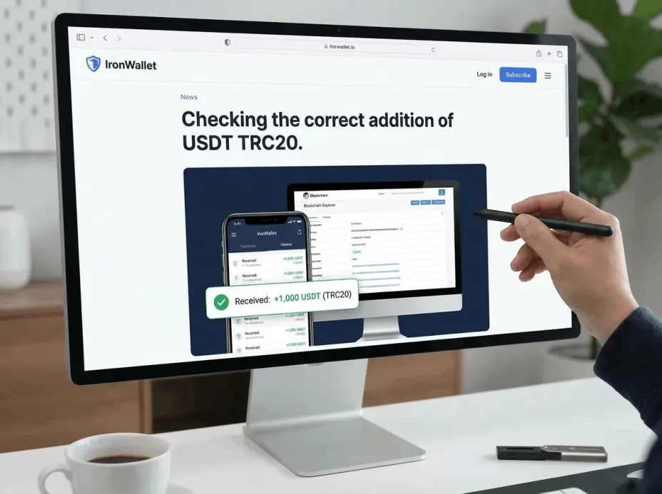 Как проверить, что USDT добавлен правильно.