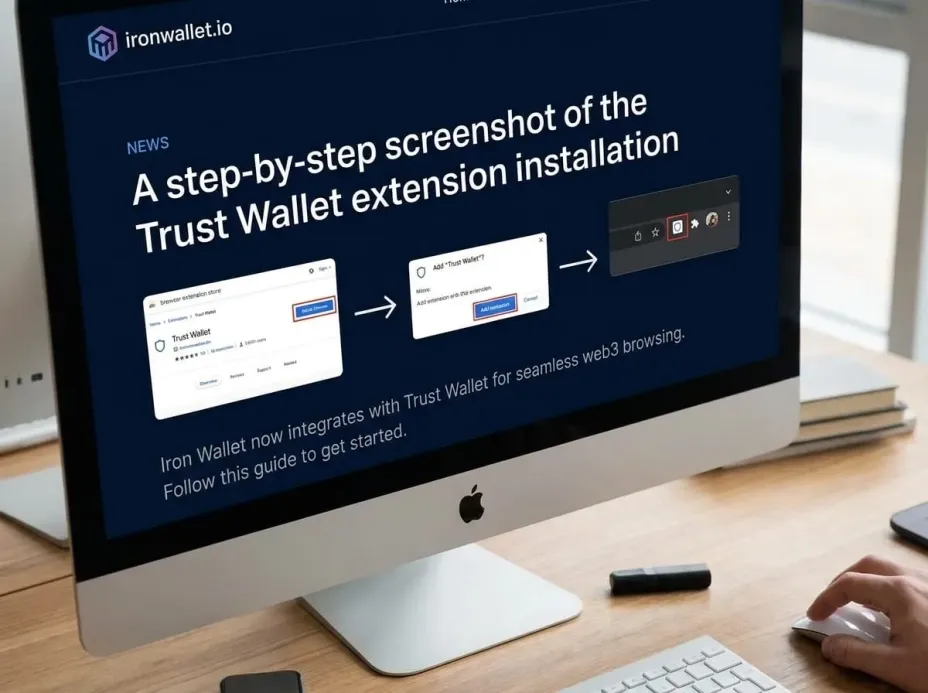 Trust Wallet на компьютере через Android-эмулятор.
