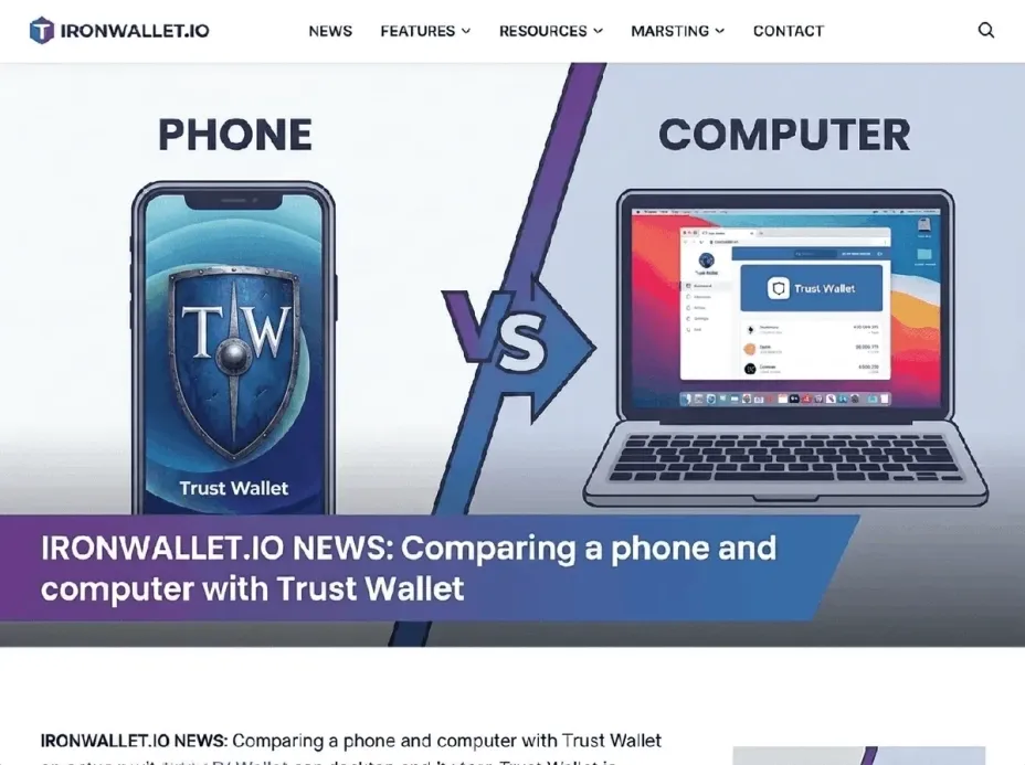 Установка Trust Wallet через браузерное расширение.