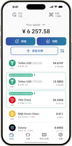 IronWallet app on a phone