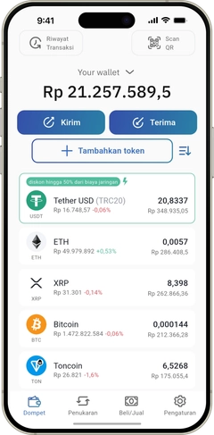 IronWallet app on a phone