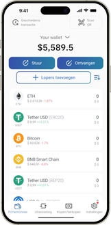 IronWallet app on a phone