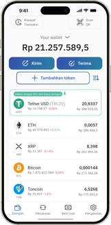 IronWallet app on a phone