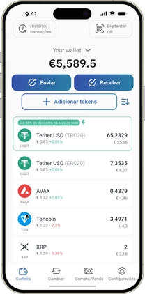 IronWallet app on a phone