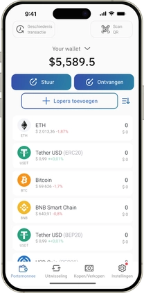 IronWallet app on a phone