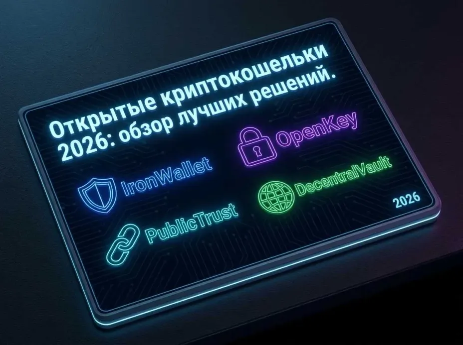 Популярные открытые криптокошельки в 2026 году.