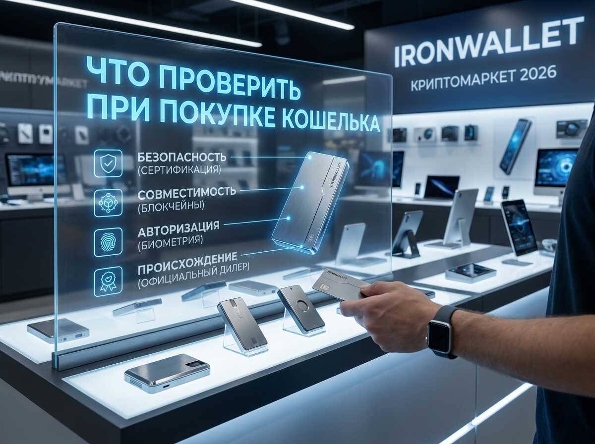 Купить криптокошелек с криптой.