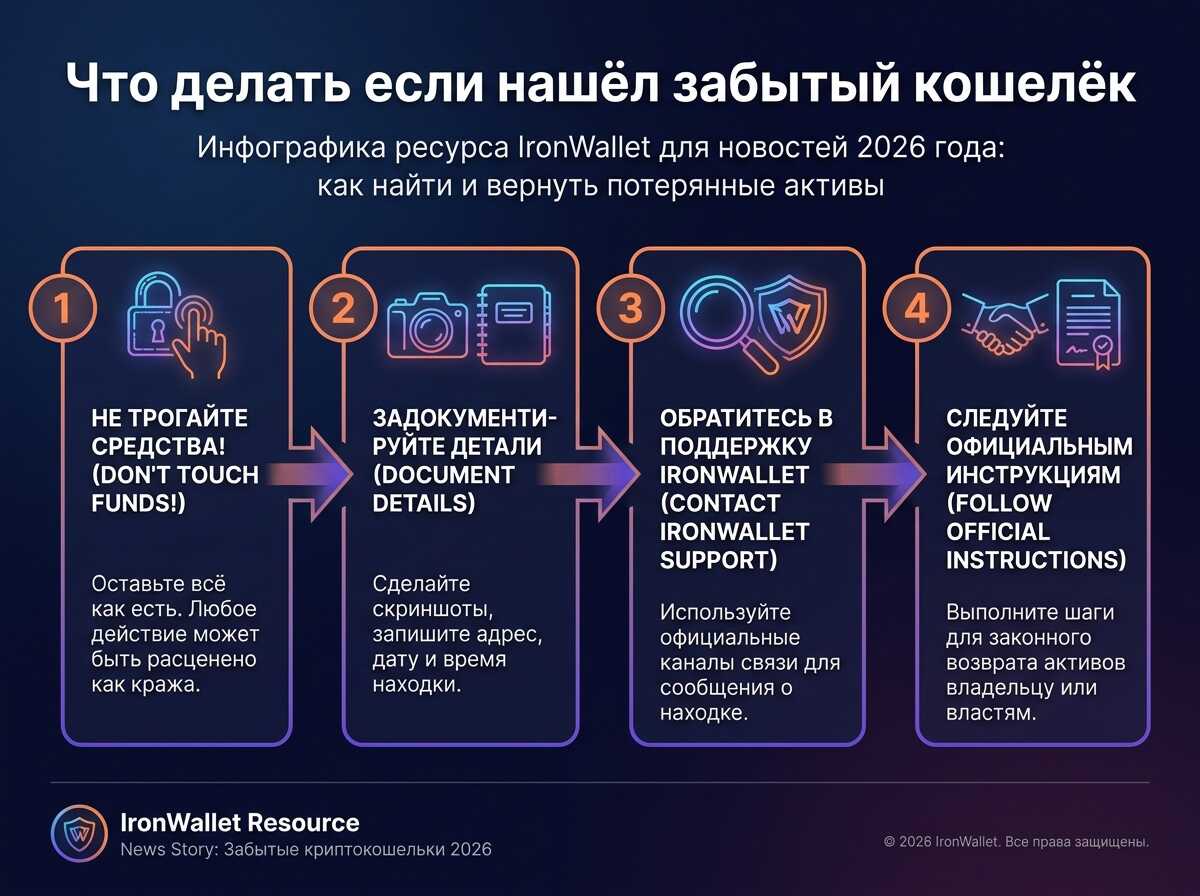 Что делать ели нашел забытый криптокошелек.
