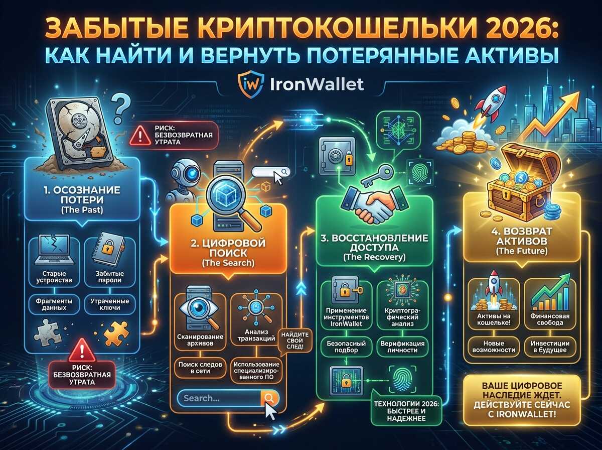 Возвращаем потерянные криптокошельки.