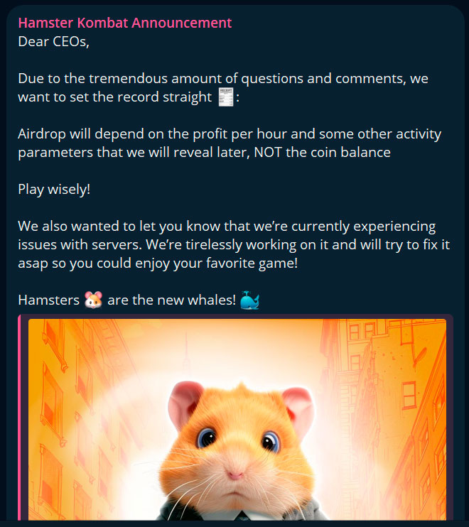 hamster kombat airdrop