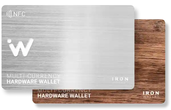 การ์ดความปลอดภัย NFC สำหรับการสำรองข้อมูลและกู้คืนข้อมูลกระเป๋าเงินคริปโต IronWallet