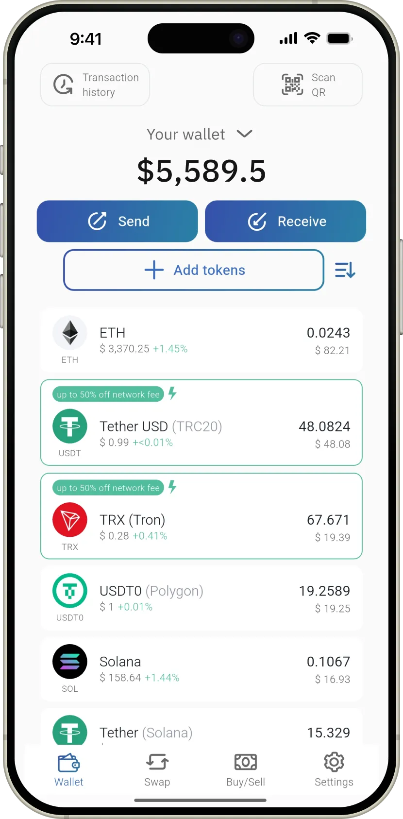 IronWallet main logo - cryptocurrency wallet