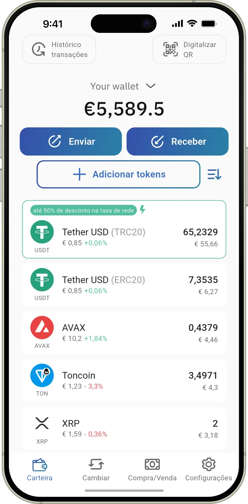 Logotipo principal da IronWallet - carteira de criptomoedas