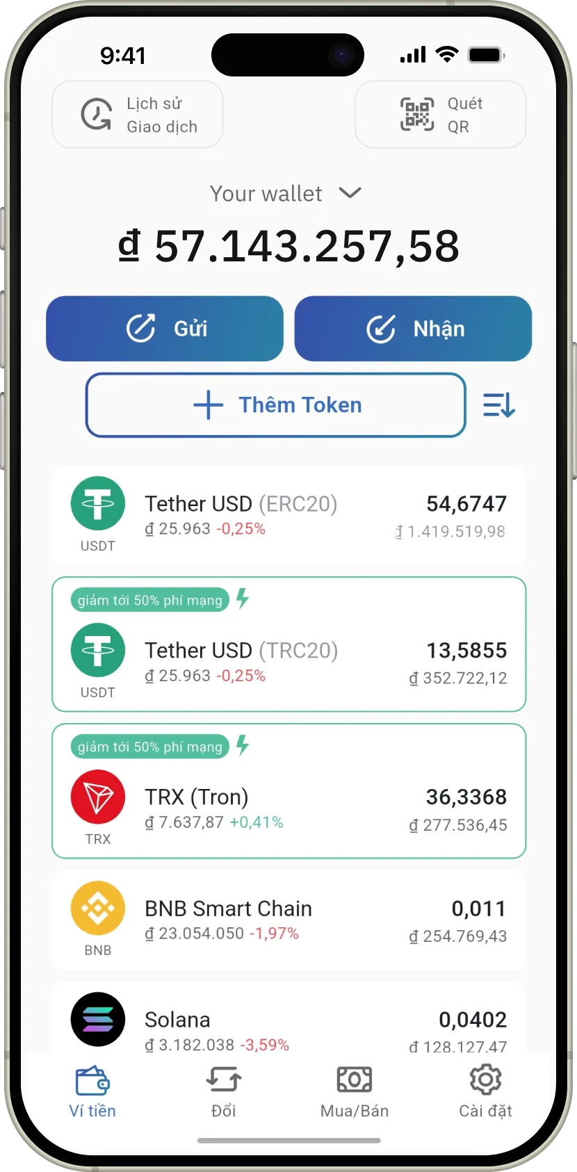 Logo chính của IronWallet - ví tiền điện tử